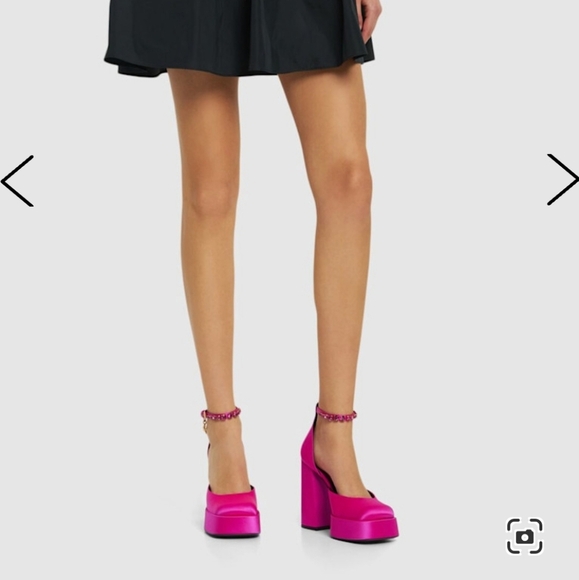 Versace pink satin Aevitas size 38 - Picture 2 of 13